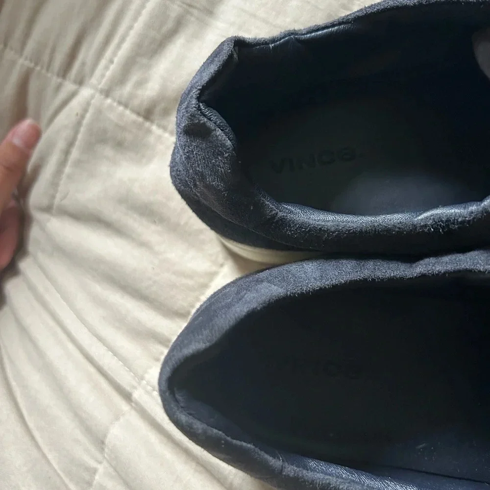 Vince black suede